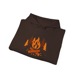 Cozy Campfire Hoodie - Unisex Heavy Blend Nature Lovers - Dipaliz - Hoodies