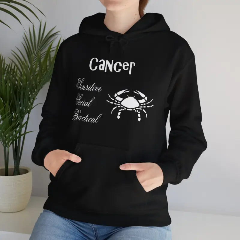 Cozy Cancer Zodiac Sweatshirt: Snuggle in Style - Black / s Hoodie