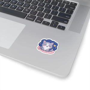 Cute Kawaii Kitty Stickers - Glossy Cozy Cat Kiss-cut - Dipaliz - Decorative