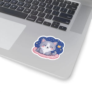Cute Kawaii Kitty Stickers - Glossy Cozy Cat Kiss-cut - Dipaliz - Decorative