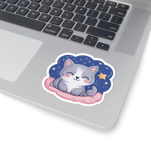 Cute Kawaii Kitty Stickers - Glossy Cozy Cat Kiss-cut - Dipaliz - Decorative