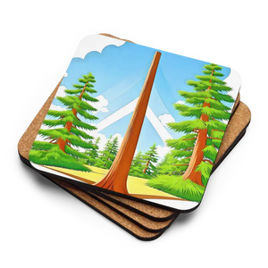 Home and Living - Heat Resistant Sequoia Trees Coasters - Hardboard - Dipaliz