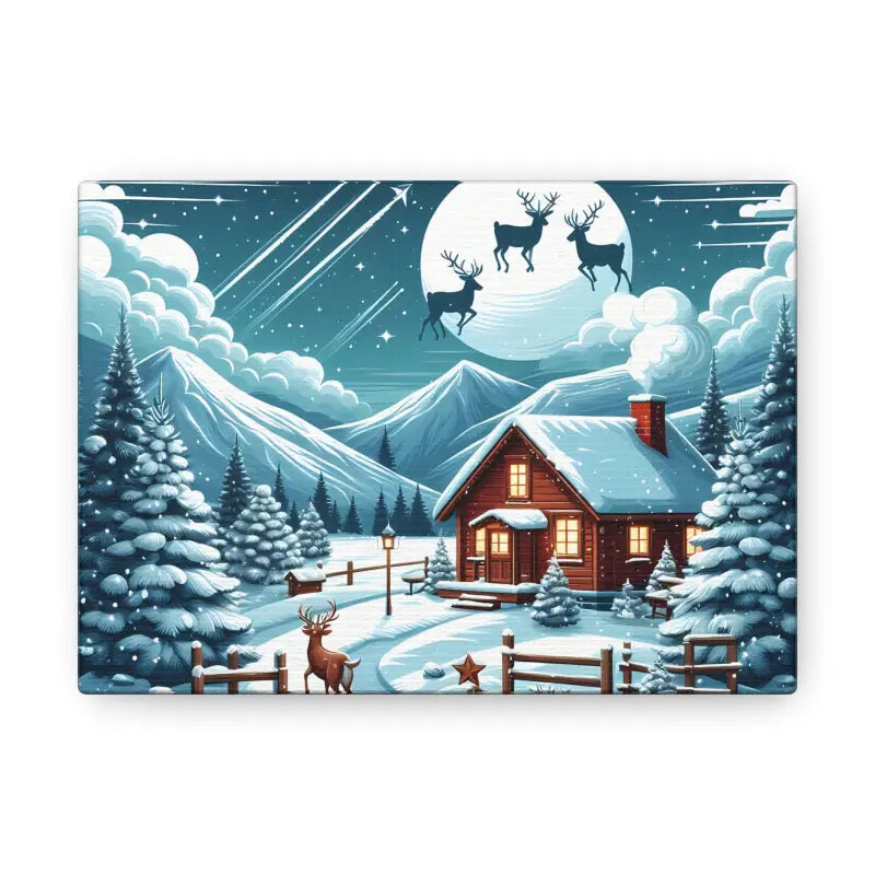 Cozy Christmas Cabin Canvas Wrap Transform your Home - 7’’ x 5’’ / 1.25’’