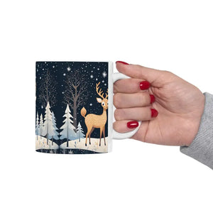 Christmas Reindeer Mug - Festive Sips Holiday Drinkware - Dipaliz - 11oz - Mugs