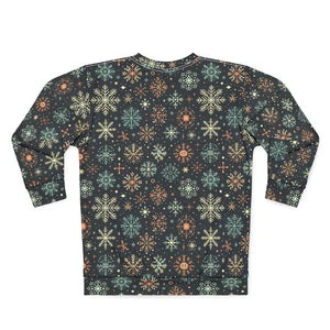Christmas Snowflakes Unisex Sweatshirt with Festive Flair - Dipaliz - Sweatshirts