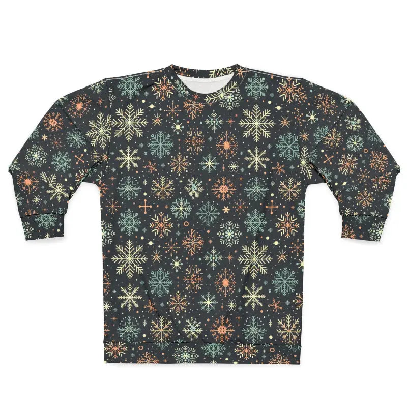 Dazzle this Holiday with Christmas Snowflakes Unisex Sweatshirt