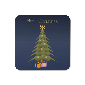 Christmas Tree Heat Resistant Hardboard Coasters - Dipaliz