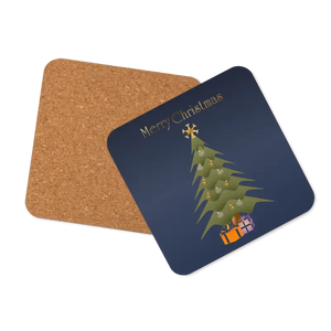 Christmas Tree Heat Resistant Hardboard Coasters - Dipaliz