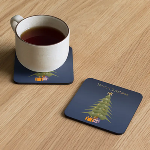 Christmas Tree Heat Resistant Hardboard Coasters - Dipaliz