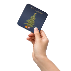 Christmas Tree Heat Resistant Hardboard Coasters - Dipaliz