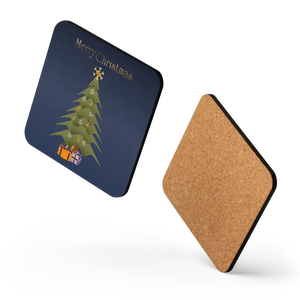 Christmas Tree Heat Resistant Hardboard Coasters - Dipaliz