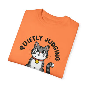 Cat Quietly Judging Tee - Comfort Colors Sassy Shirt - Dipaliz - T-shirts