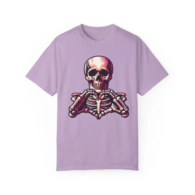 Stay Cozy with the Skeleton Heart Tee! - T-shirt