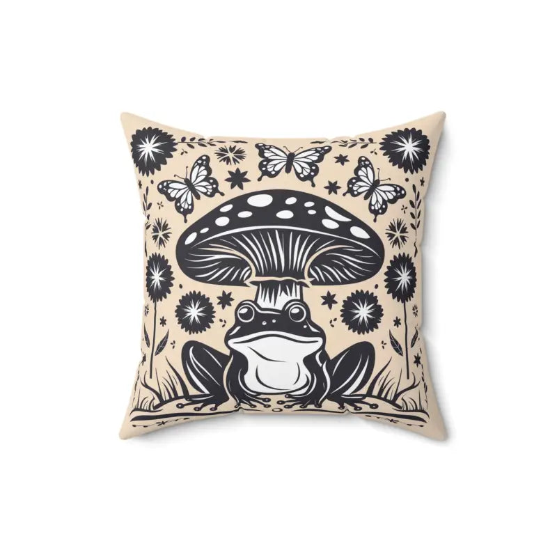 Snuggle Up with Stylish Frog Mushroom Pillows for Cozy Cottage Vibes - 16’’ × Home Decor