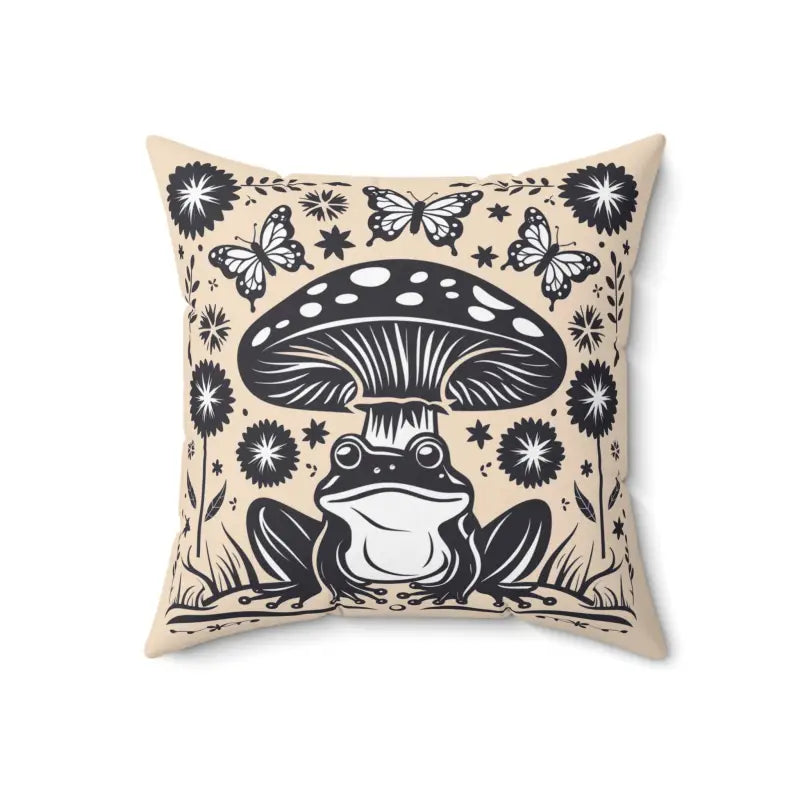 Snuggle Up with Stylish Frog Mushroom Pillows for Cozy Cottage Vibes - 18’’ × Home Decor