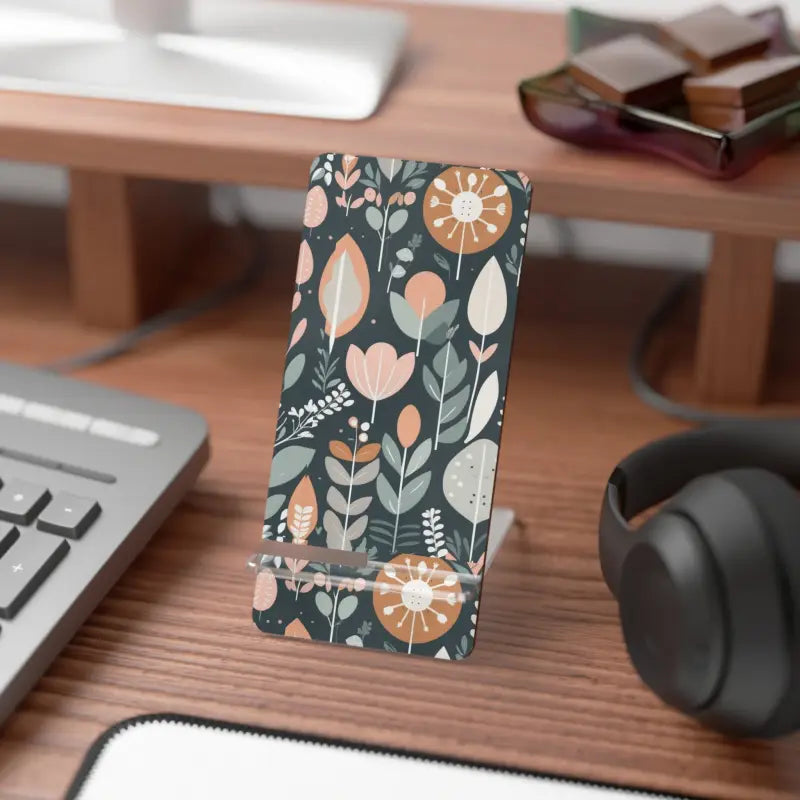 Transform your Desk with the Cozy Nature-inspired Floral Stand - 2.8’’ x 5.9’’ / Glossy Phone