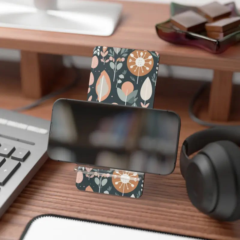 Transform your Desk with the Cozy Nature-inspired Floral Stand - 2.8’’ x 5.9’’ / Glossy Phone