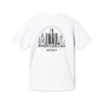 Cozy Detroit Skyline Cotton Tee: Fashion Trend 2024 Must-have! - T-shirt