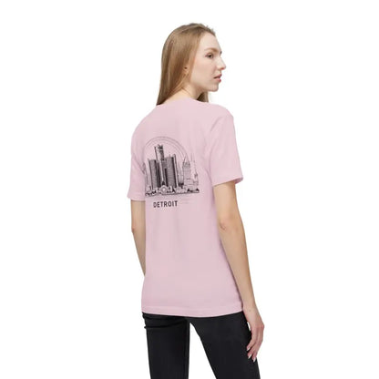 Cozy Detroit Skyline Cotton Tee: Fashion Trend 2024 Must-have! - T-shirt