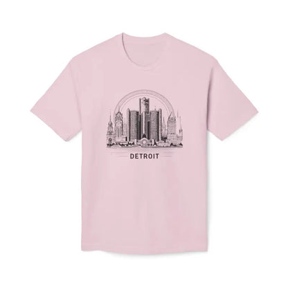 Cozy Detroit Skyline Cotton Tee: Fashion Trend 2024 Must-have! - T-shirt