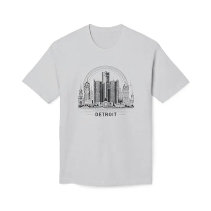 Cozy Detroit Skyline Cotton Tee: Fashion Trend 2024 Must-have! - T-shirt