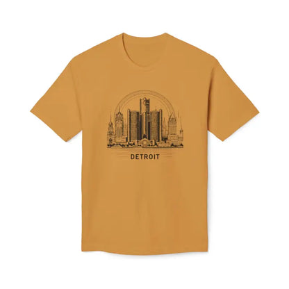 Cozy Detroit Skyline Cotton Tee: Fashion Trend 2024 Must-have! - T-shirt