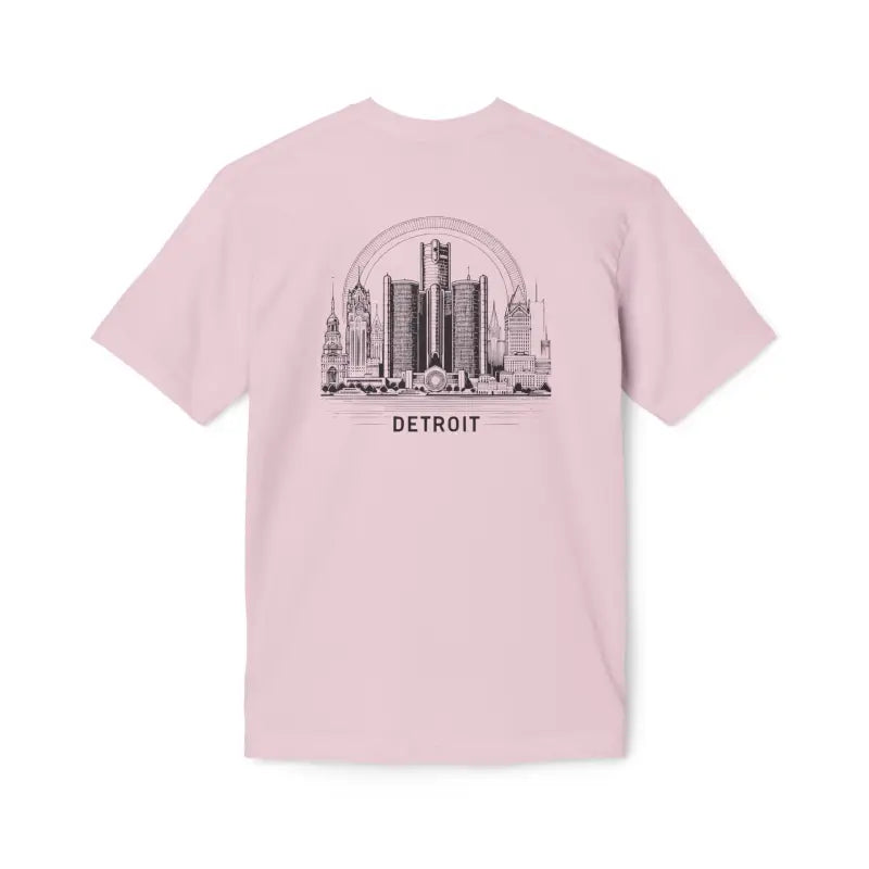 Cozy Detroit Skyline Cotton Tee: Fashion Trend 2024 Must-have! - T-shirt