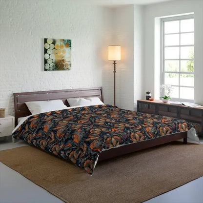 Snuggle in Style with our Eco-friendly Paisley Comforter - 104’’ × 88’’ Home Decor