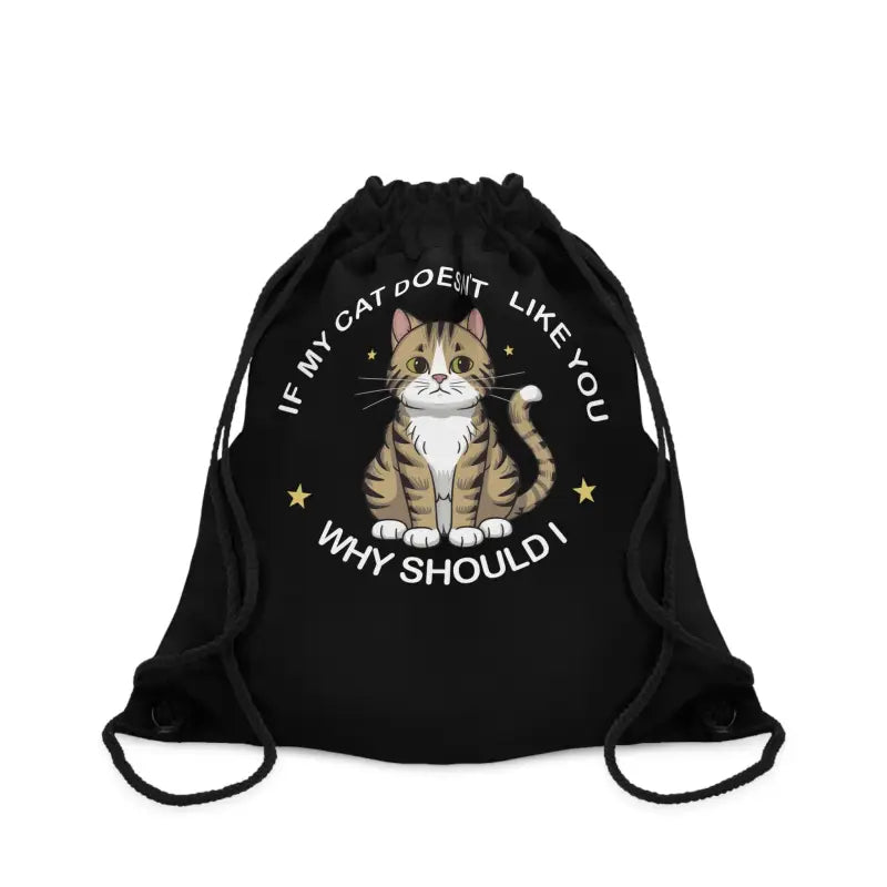 Cozy Cat-approved Durable Drawstring Bag for Quick Trips - one Size Bags