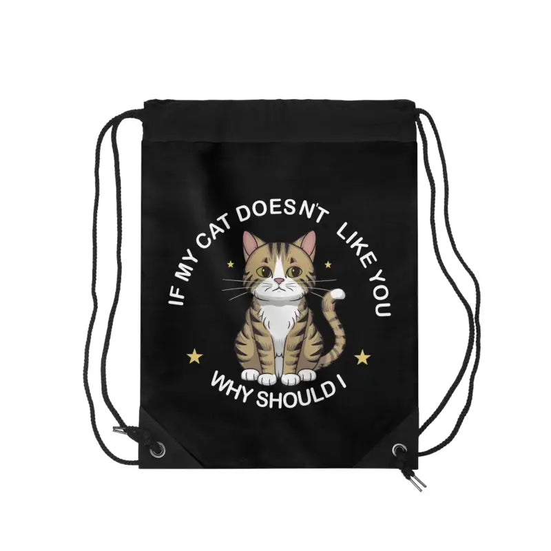 Cozy Cat-approved Durable Drawstring Bag for Quick Trips - one Size Bags