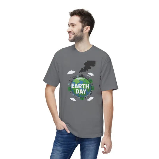 Celebrate Earth Day in Style with our Soft Cotton Tee - Charcoal / s T-shirt