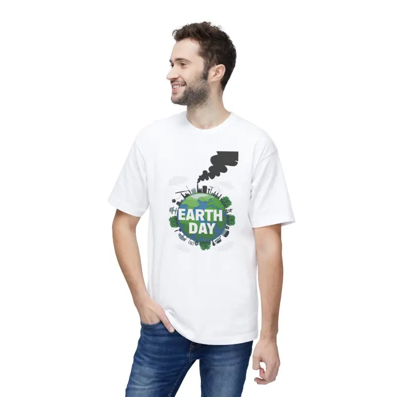 Celebrate Earth Day in Style with our Soft Cotton Tee - White / s T-shirt