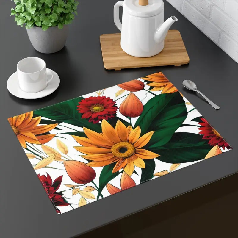 Cozy Up with Unisex Fall Foliage Placemats for your Table - 18’’ × 14’’ Home Decor