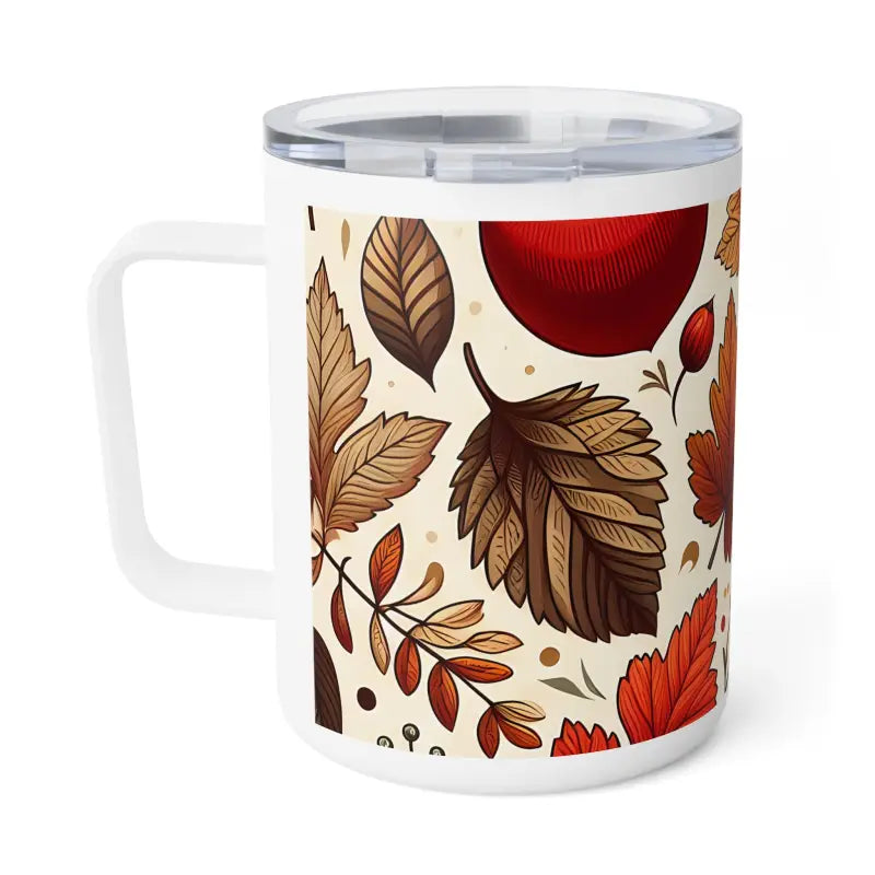 Cozy Fall Insulated Coffee Mug for your Sips - 10oz / White