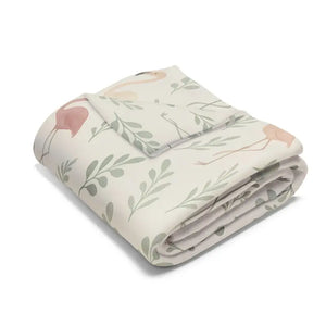 Cozy Flamingo Fleece Blanket - Tropical Vibes Paradise - Dipaliz - Blankets
