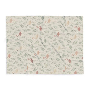 Cozy Flamingo Fleece Blanket - Tropical Vibes Paradise - Dipaliz - Blankets