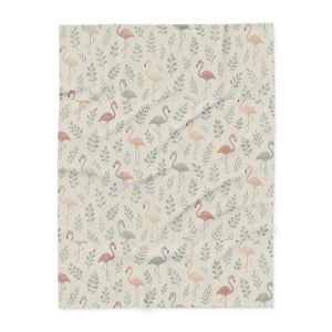 Flamingo Fleece Blanket – Cozy Tropical Vibes - Dipaliz - Blankets