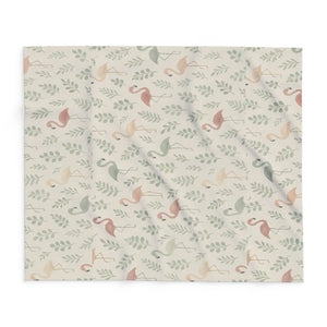 Flamingo Fleece Blanket – Cozy Tropical Vibes - Dipaliz - Blankets