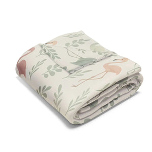 Flamingo Fleece Blanket – Cozy Tropical Vibes - Dipaliz - Blankets