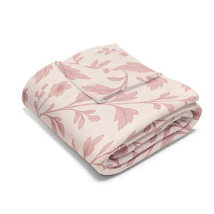 Floral Fleece Blanket - Cozy Arctic Design - Dipaliz - Blankets