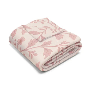Floral Fleece Blanket - Cozy Arctic Design - Dipaliz - Blankets