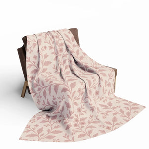 Floral Fleece Blanket – Cozy Arctic Design - Dipaliz - Blankets