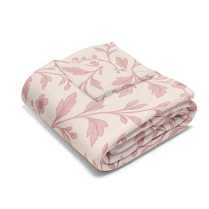 Floral Fleece Blanket – Cozy Arctic Design - Dipaliz - Blankets
