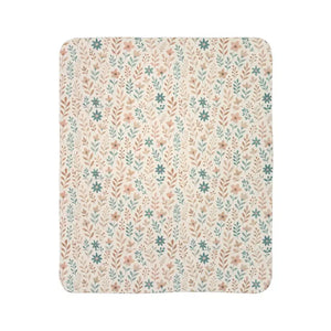 Fleece Sherpa Blanket Cozy Floral Warm Plush Comfort - Dipaliz - Blankets