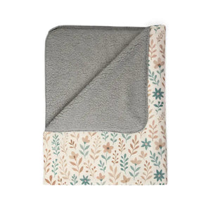 Fleece Sherpa Blanket Cozy Floral Warm Plush Comfort - Dipaliz - Blankets
