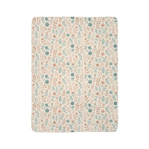 Fleece Sherpa Blanket Cozy Floral Warm Plush Comfort - Dipaliz - 60’’ × 80’’ / Grey - Blankets