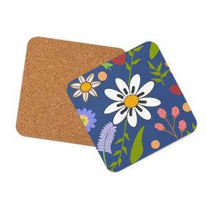 Floral Coaster - Hardboard Mdf Statement Decor - Dipaliz - Coasters