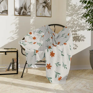 Cozy Floral Microfiber Blanket - Plush Comfort Warmth - Dipaliz - Blankets