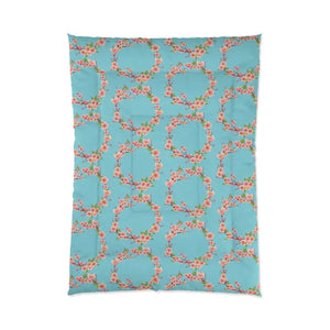 Floral Teal Comforter - Polyester Dreamy Retreat Style - Dipaliz - Quilts & Comforters