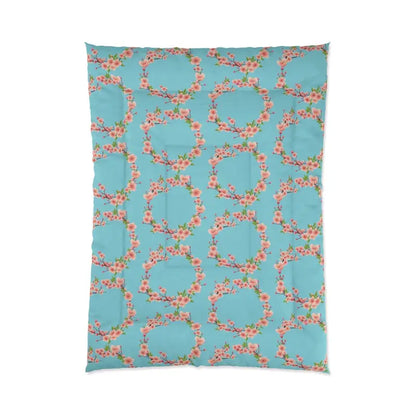 Cozy Floral Teal Comforter for Luxurious Sleep Style - Home Decor